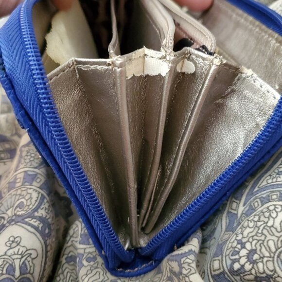 New Nine West Royal Blue Zip-Around Wallet - Picture 12 of 12